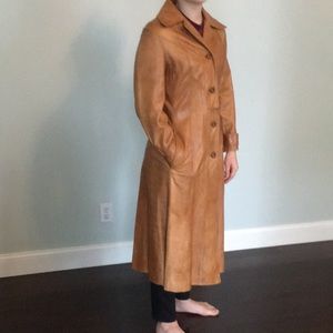 Vintage Butter Leather Trench Coat (Skin Gear)